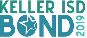 Logo: "Keller ISD Bond 2019" with "Keller ISD" in all caps above "Bond" in all caps with a star in the "O" and vertical 2019 