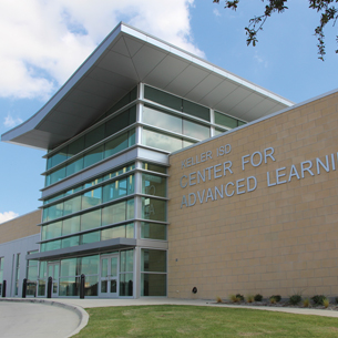  Front facade of Keller ISD Center for Advanced Learning