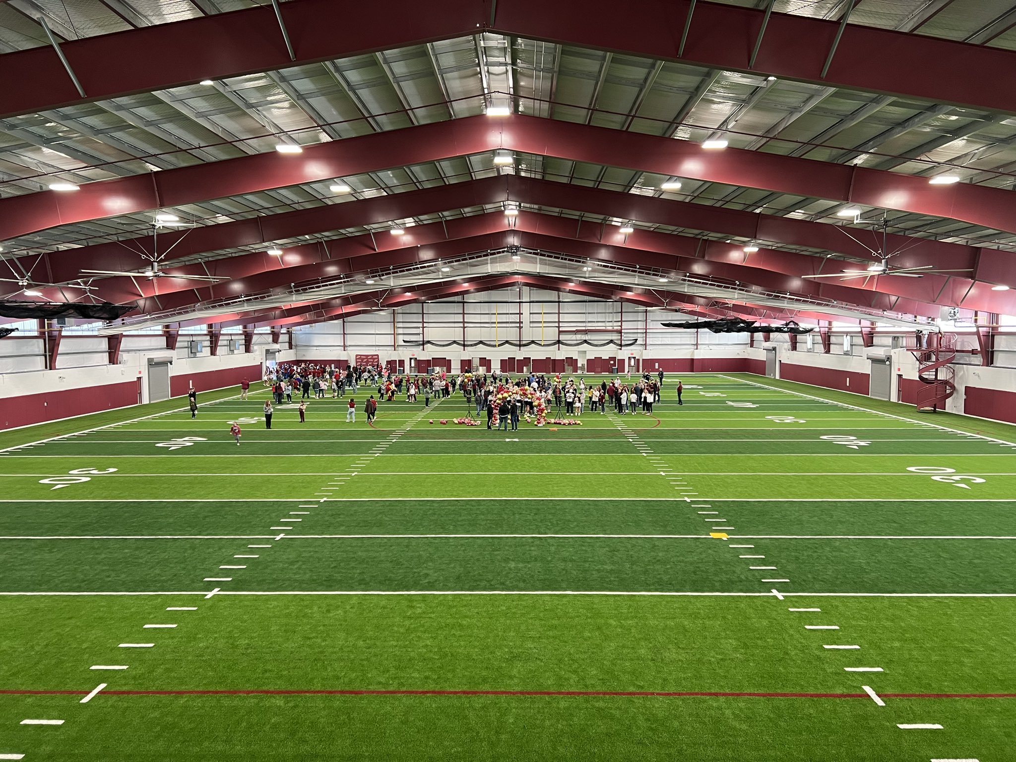 A look at the interior of Central's indoor extracurricular practice facility