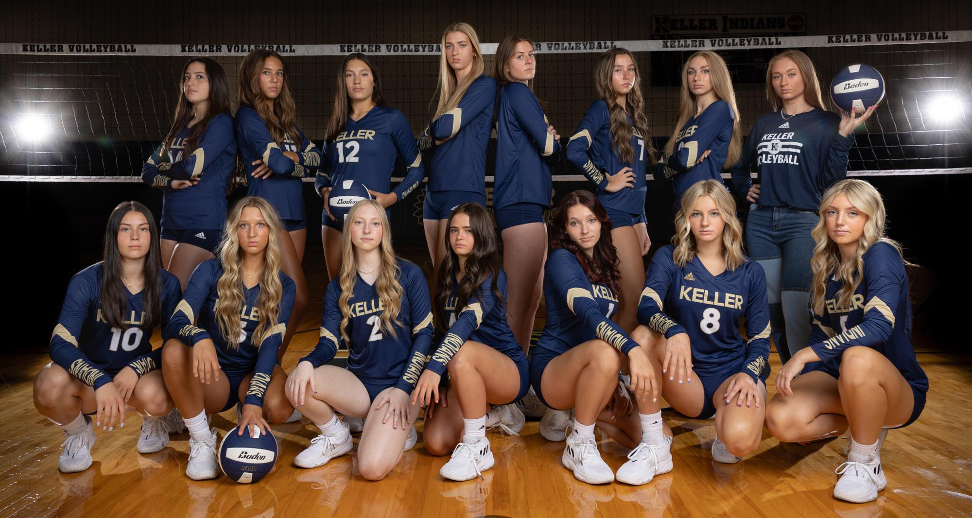Keller volleyball team poses for a photo