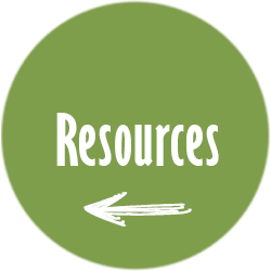 Icon pointing out resources are located to the left of the image; the word "Resources" in white inside a green circle