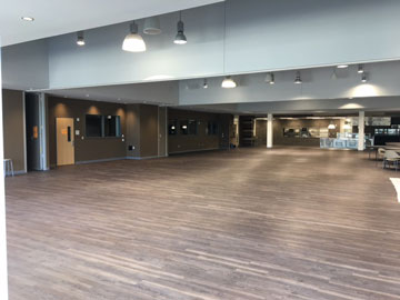 KCAL cafeteria and meeting spaces 