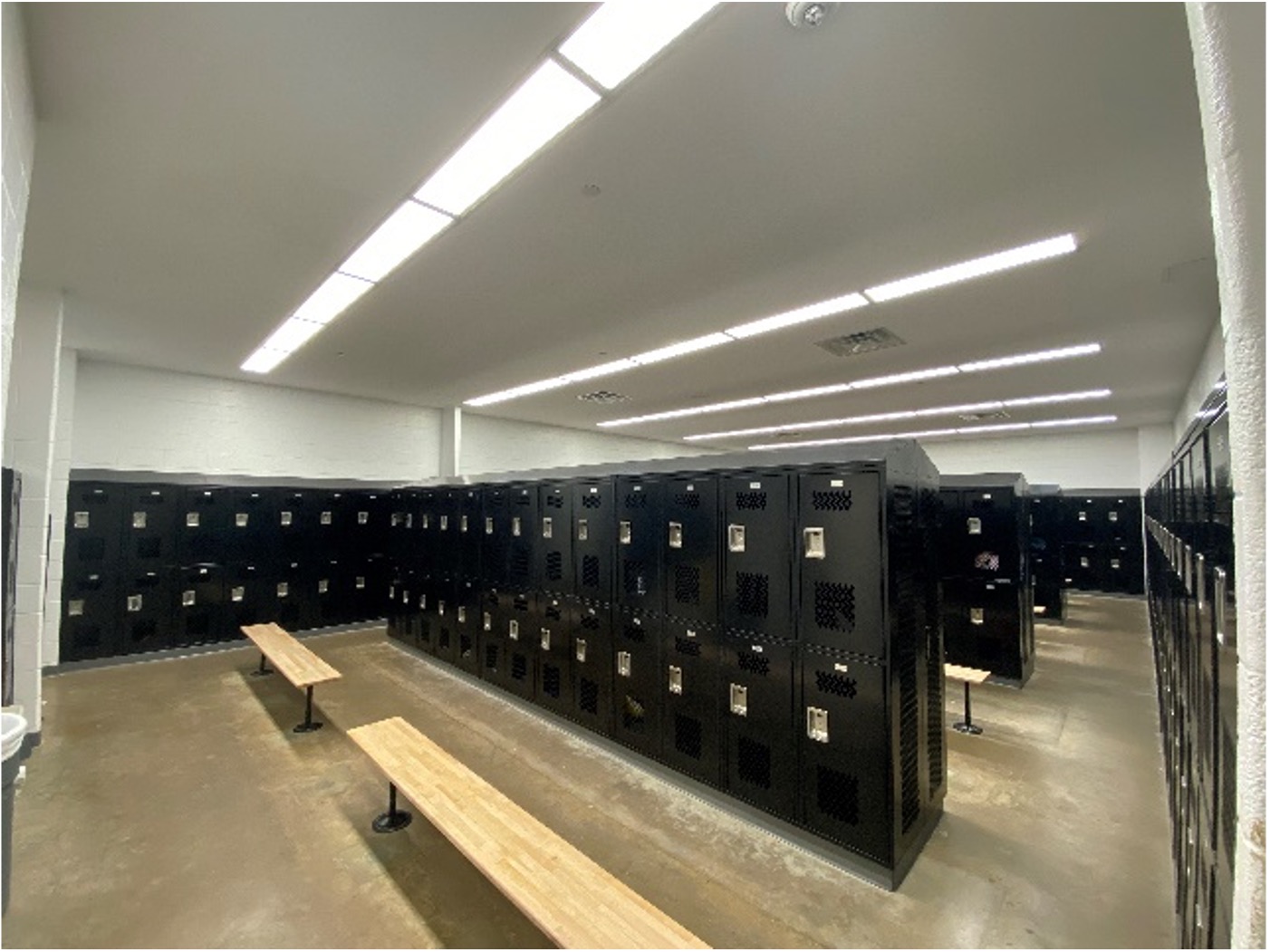 Renovated locker room