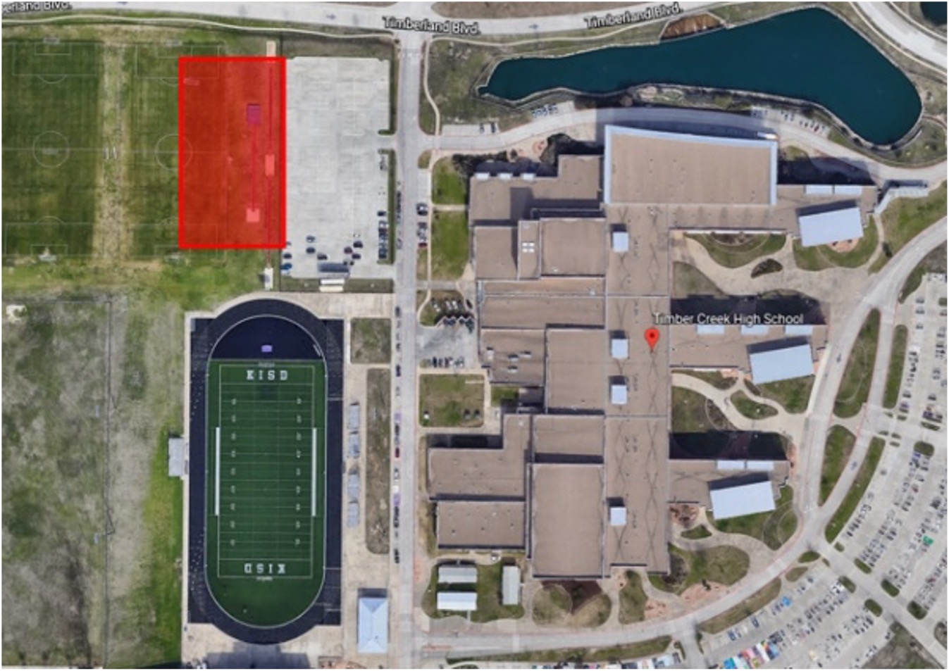 Site plan for indoor extracurricular facility