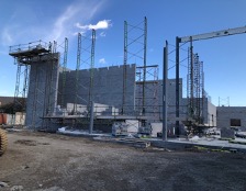 Exterior of PES construction