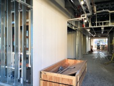 Interior construction of PES classroom wing
