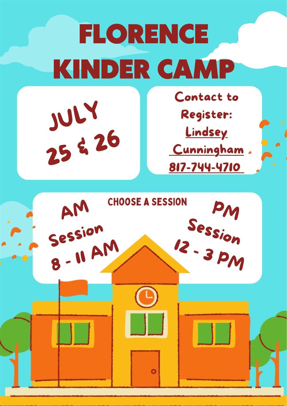  FES Kinder Camp - July 25 & 26