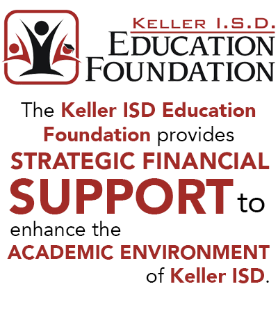 Keller ISD Education Foundation Logo: The Keller ISD Education Foundation provides strategic financial support to enhance the academic environment in Keller ISD. 